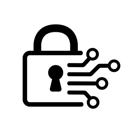 Digital key vector icon illustrationのイラスト素材