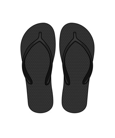Beach sandals ( Flip Flops ) template vector illustrationのイラスト素材