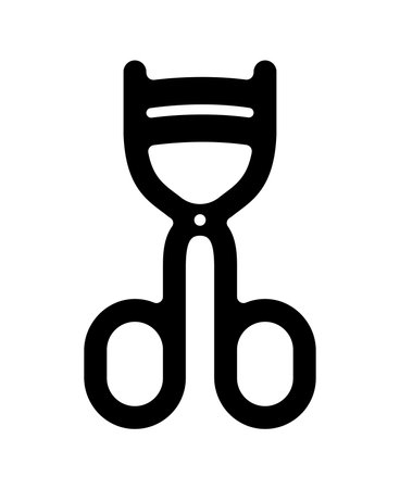 Eyelash curler vector icon illustrationのイラスト素材