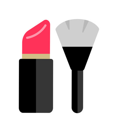 Cosmetics , woman's makeup vector icon illustrationのイラスト素材