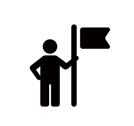 Business goal and achievement vector icon illustrationのイラスト素材