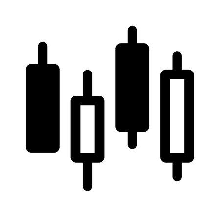 Candlestick (  stock market )  vector icon illustrationのイラスト素材