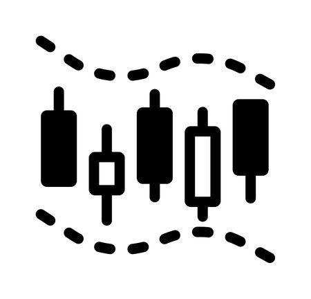 Bollinger bands vector icon illustrationのイラスト素材