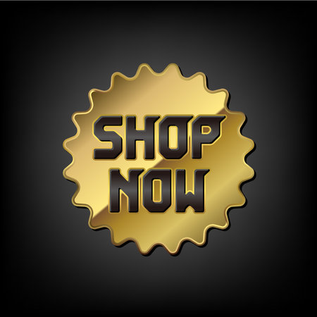 Discount and sale label illustration / Shop Nowのイラスト素材