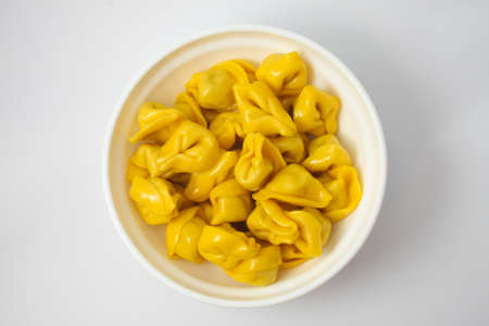 Cappelletti into the pot ready to serveの写真素材
