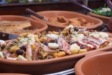 Traditional Brazilian Feijoada with cabalbresa and paioの写真素材