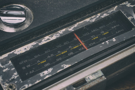 Old Radio frequency with mw, sw and fm.