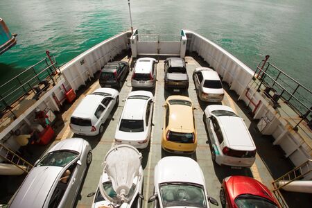 Cars on Ferryboat in Bahia, Salvadorのeditorial素材