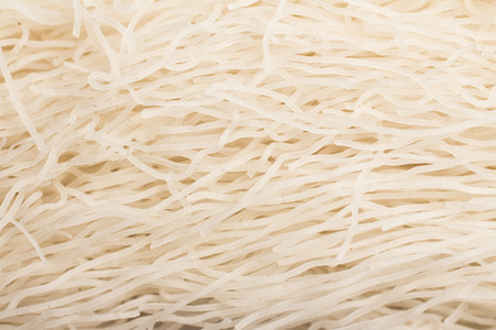 Chinese Noodles. Rice vermicelli Pasta. Close-up photoの写真素材