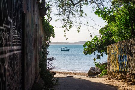 Manguinhos Beach, Buzios, Rio de Janeiro, Brazilの写真素材