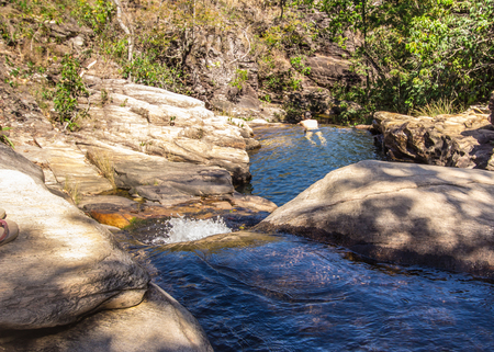 Abade Waterfall in Pirenopolis, Goias, Brazil
