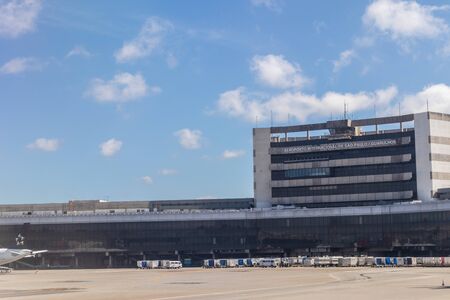 Sao Paulo, Brazil - March 31, 2019: International Airport in Sao Paulo, Guarulhos, Brazilのeditorial素材