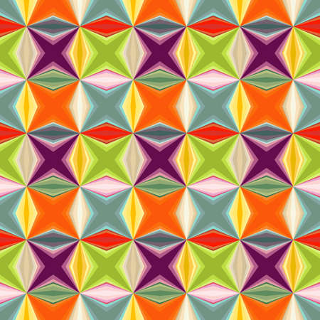 Geometric abstract many-colored seamless pattern  Vectorのイラスト素材