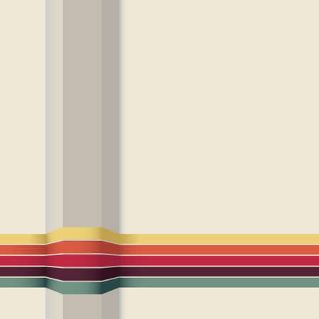 Simple minimalist abstract background with colorful stripesのイラスト素材