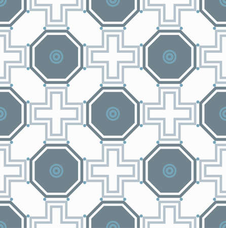 Seamless abstract geometric  pattern  Vectorのイラスト素材