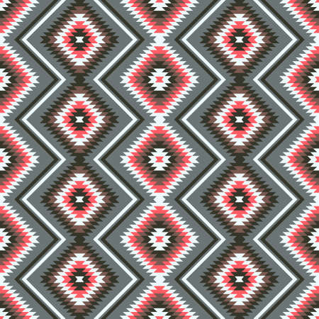 Ethnic ornament abstract geometric seamless vector pattern