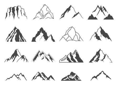 Mountain Shapes For Logosのイラスト素材