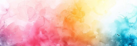 Abstract watercolor painting in vibrant colors. Soft and fluid backgroundの素材