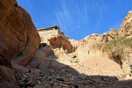 Petra capital of ancient Nabatean nationの写真素材