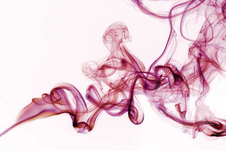 Movement of smoke, Abstract blue smoke on white background, blue background,blue ink backgroundの写真素材