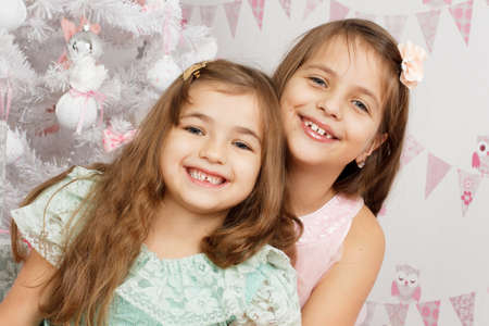 portrait of the girl which smiles. girl with firの写真素材