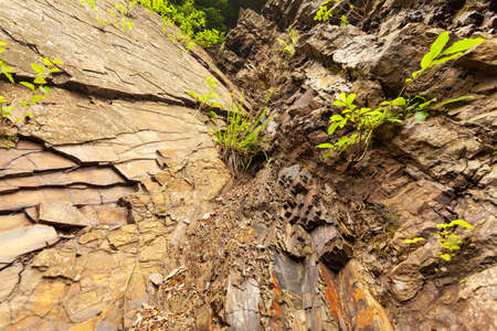 stone texture - the nature of the structure of a solid substance and the location of its parts.の写真素材