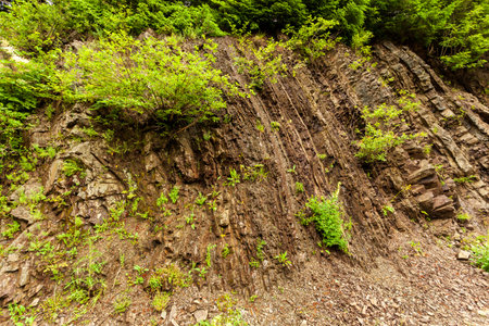 stone texture - the nature of the structure of a solid substance and the location of its parts.の写真素材