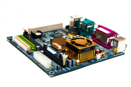 Modern Electronics Research, Development Facility: Black Female Engineer Does Computer Motherboard...