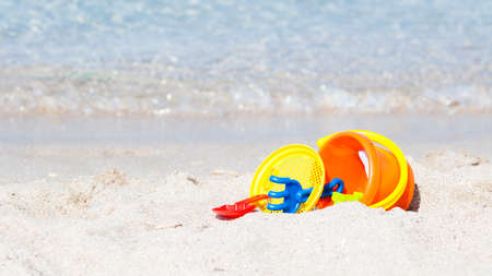 enjoy summer vacation, complete with a glass of orange juiceの写真素材
