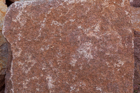 Red granite texture. Closed up details of red marble pattern background.の写真素材