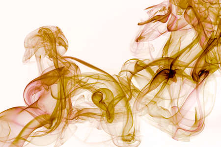 Movement of smoke, Abstract blue smoke on white background, blue background,blue ink backgroundの写真素材