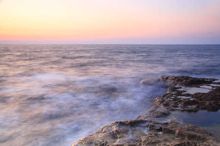 Beautiful sea landscape. Rocky west cost of Crimea, Europe, Ukraineの写真素材