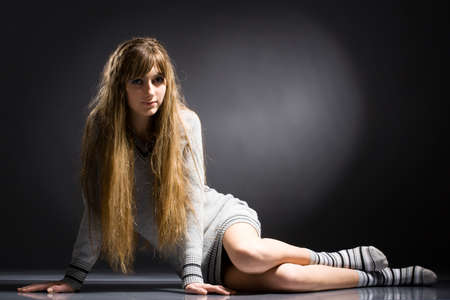 portait beautiful young woman.の写真素材