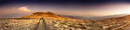 Sunset on the mountains - HDR Abstractの写真素材