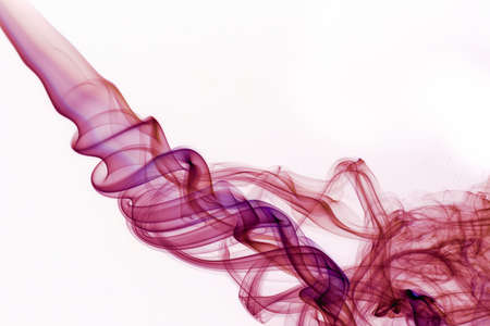 Movement of smoke, Abstract blue smoke on white background, blue background,blue ink backgroundの写真素材