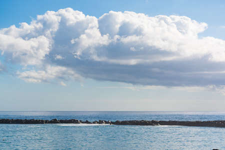 The coast of Atlantic ocean, Tenerife, Canary islands, Spainの写真素材