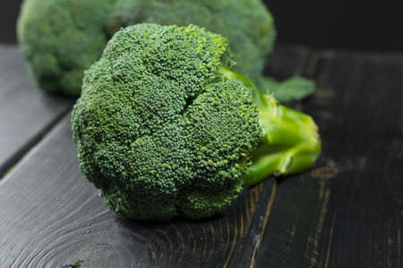 Green winter fresh organic superfood - baby broccoliの写真素材