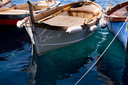 The Fishing Boats In Riomaggiore - Cinque Terre, vacation in Italyの写真素材