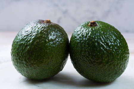 Green fresh avocado from organic avocado plantation - healthy food