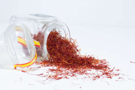 Raw Organic Red Saffron Spiceの写真素材