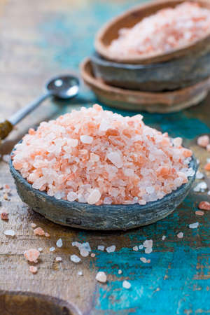 Pink salt from the Himalayasの写真素材