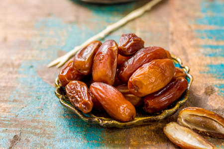 Raw Organic Medjool Dates with pits Ready to Eatの写真素材