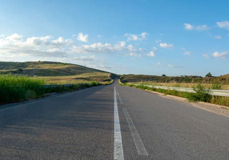 Countryside landscape near Matera, Basilicata, italyの写真素材