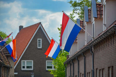 Traditional celebration of birthday of King of the Netherlands Willem-Alexander, King's Day national...