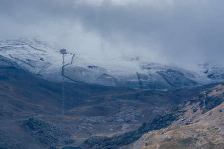 Landscapes of National park Sierra Nevada mountains near Malaga and Granada, Andalusia, Spain in summerの写真素材
