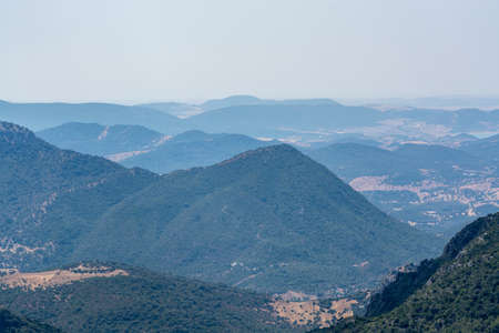 Summer in national park la Sierra de Grazalema, Andalusian white villages touristic route in Spain