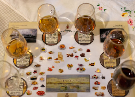 September 6, 2019, El Puerto de Santa Maria, Andalusia, Spain, sherry jerez dry and sweet wines tasting on bodegaのeditorial素材