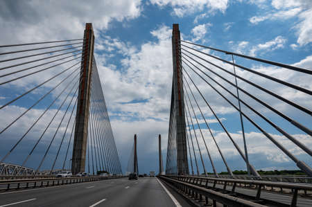 Road network infractrusture in Netherlands, driving safe on high quality asphalt on Dutch highways...