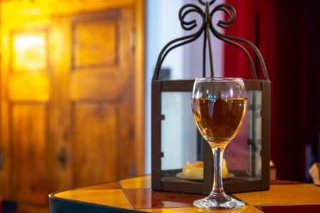 Tasting of local rose wine from Aix en Provence, Provence, France, evening light