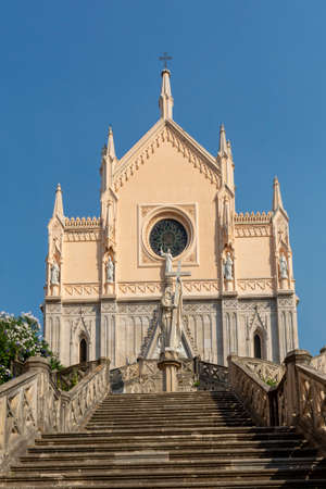 Morning walk in old part of Gaeta, ancient Italian city in province Latina on Tyrrhenian seaの写真素材